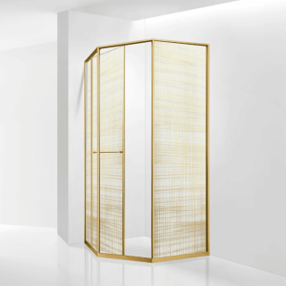 Душевой уголок RGW SV-82Gb "L" 33328282-266L 80x120 см брашированное золото